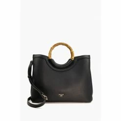 Alternative view of Dune London Distinguish Large Bamboo Handle Black Bag