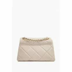 Alternative view of Dune London White Duchess Large Leather Quilt Bag