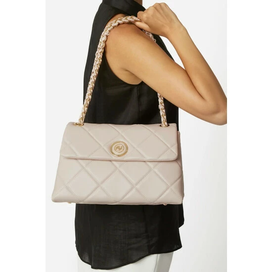 Dune London White Duchess Large Leather Quilt Bag 6 Dune London White Duchess Large Leather Quilt Bag - Image 4