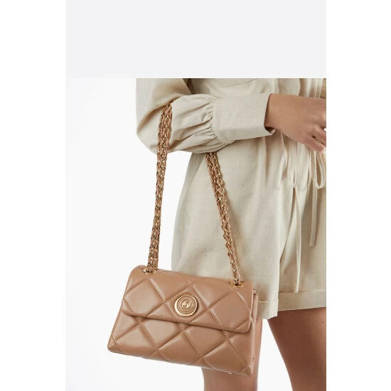Dune London Natural Duchess Medium Leather Quilt Bag 7 Dune London Natural Duchess Medium Leather Quilt Bag - Image 5