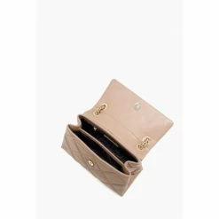 Alternative view of Dune London Medium Natural Duchess Leather Quilted Bag