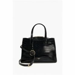 Dune London Black Dignified Large Curved Top Tote Bag -Dune London Sales unnamed file 4222