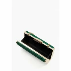 Alternative view of Dune London Green Bettey Ombre Diamante Clutch
