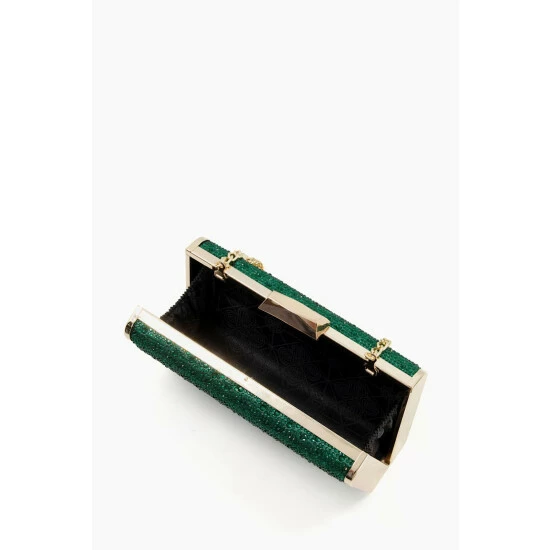 Dune London Green Bettey Ombre Diamante Clutch 4 Dune London Green Bettey Ombre Diamante Clutch - Image 2