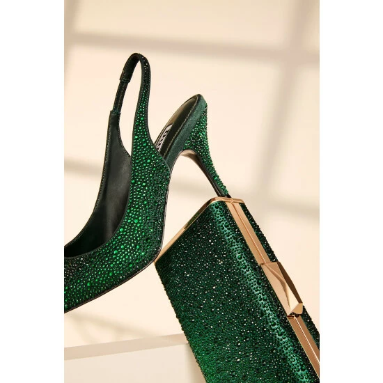 Dune London Green Bettey Ombre Diamante Clutch 6 Dune London Green Bettey Ombre Diamante Clutch - Image 4