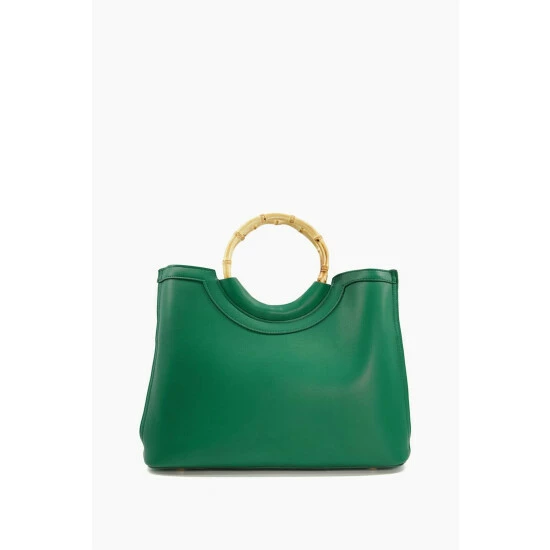 Dune London Green Distinguish Large Bamboo Handle Bag 5 Dune London Green Distinguish Large Bamboo Handle Bag - Image 3