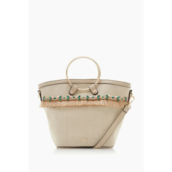 Dune London Natural Djewell Embellished Medium Grab Bag 4 Dune London Natural Djewell Embellished Medium Grab Bag - Image 2