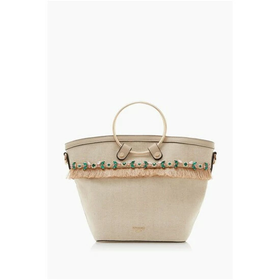 Dune London Natural Djewell Embellished Medium Grab Bag 6 Dune London Natural Djewell Embellished Medium Grab Bag - Image 4