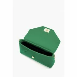 Dune London Elissia Green Quilt Foldover Clutch -Dune London Sales unnamed file 4248