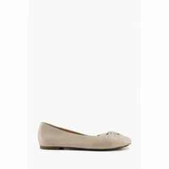 Dune London Natural Hanson Twist Knot Ballerinas