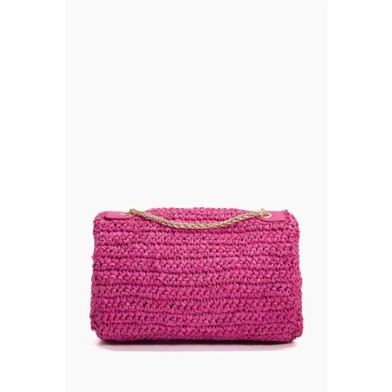 Dune London Pink Dorchesters Small Raffia Shoulder Bag 3 Dune London Pink Dorchesters Small Raffia Shoulder Bag