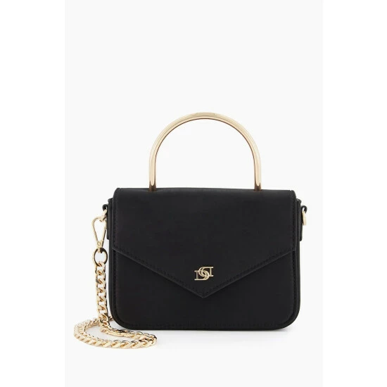 Dune London Black Brooker Metal Handle Mini Bag 3 Dune London Black Brooker Metal Handle Mini Bag