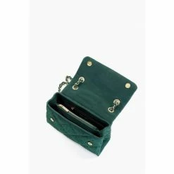 Alternative view of Dune London Green Duchess Diamante Quilt Shoulder Bag