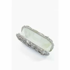 Alternative view of Dune London Natural Metalic Blissed Embellished Hard Case Clutch