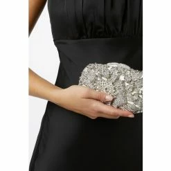 Dune London Natural Metalic Blissed Embellished Hard Case Clutch -Dune London Sales unnamed file 4293