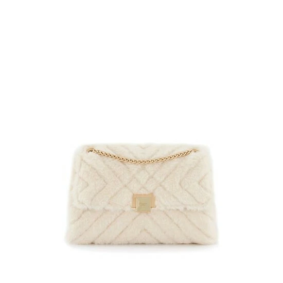 Dune London Natural Dancefloor Small Quilted Faux Fur Bag 7 Dune London Natural Dancefloor Small Quilted Faux Fur Bag - Image 5