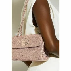 Dune London Pink Duchess B Diamante Quilt Shoulder Bag -Dune London Sales unnamed file 4302