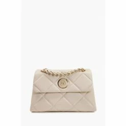Dune London Natural Duchess Medium Leather Quilt Bag