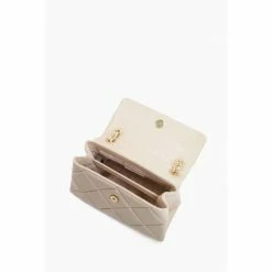 Dune London Natural Duchess Medium Leather Quilt Bag -Dune London Sales unnamed file 4322