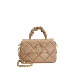 Dune London Natural Duchess Medium Leather Top Bag
