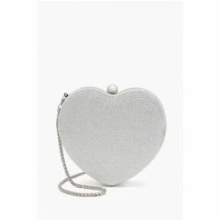 Dune London Silver Metalic Endearing Heart Shaped Clutch Bag 11 Dune London Silver Metalic Endearing Heart Shaped Clutch Bag -Dune London Sales unnamed file 4366