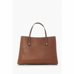 Alternative view of Dune London Tan Brown Dorrie Logo Hardware Tote Bag