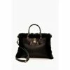 Dune London Large Black Dewsbury Faux Fur Padlock Bag -Dune London Sales unnamed file 4377