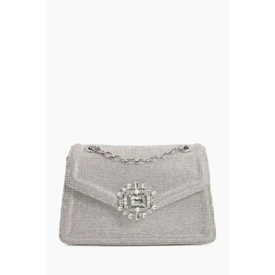 Dune London Silver Becci All Over Diamante Bag 3 Dune London Silver Becci All Over Diamante Bag