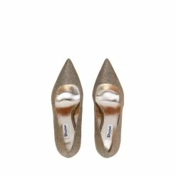 Dune London Metallic Gold Abbigail Pointed Toe Mid Heel Court Shoes -Dune London Sales unnamed file 441