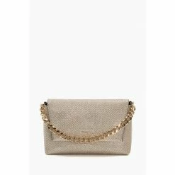 Dune London Silver Ballroom Chain Clutch Bag