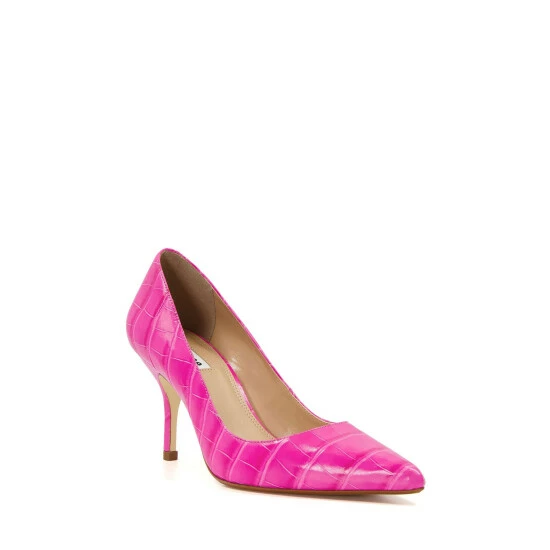 Dune London Pink Bold Mid Heel Point Courts 4 Dune London Pink Bold Mid Heel Point Courts - Image 2