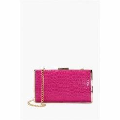 Dune London Pink Blaike Hard-Case Clutch Bag -Dune London Sales unnamed file 4444