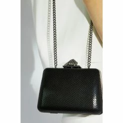 Dune London Become Diamante Knot Clasp Black Bag -Dune London Sales unnamed file 4447