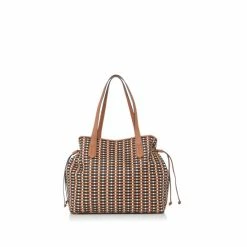 Dune London Tan Daitlynn Large Woven Shopper Brown Bag -Dune London Sales unnamed file 4450