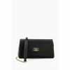 Dune London Elissia Branded Black Foldover Clutch Bag -Dune London Sales unnamed file 4463