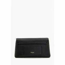Alternative view of Dune London Elissia Branded Black Foldover Clutch Bag