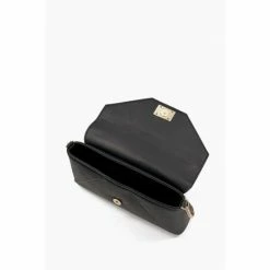 Dune London Elissia Branded Black Foldover Clutch Bag 9 Dune London Elissia Branded Black Foldover Clutch Bag -Dune London Sales unnamed file 4465