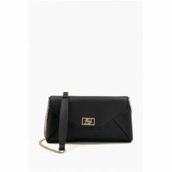 Dune London Elissia Branded Black Foldover Clutch Bag 11 Dune London Elissia Branded Black Foldover Clutch Bag -Dune London Sales unnamed file 4467