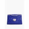 Dune London Small Blue Dorchester Quilted Shoulder Bag