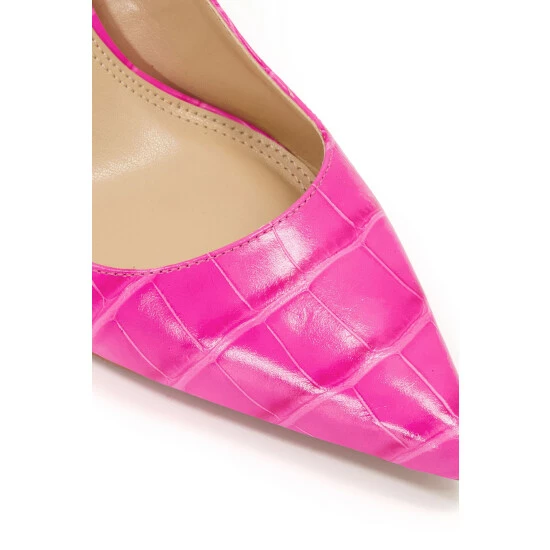 Dune London Pink Bold Mid Heel Point Courts 7 Dune London Pink Bold Mid Heel Point Courts - Image 5