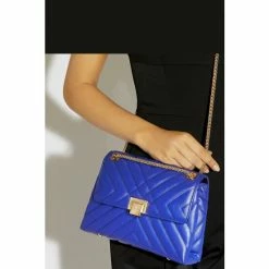Dune London Small Blue Dorchester Quilted Shoulder Bag -Dune London Sales unnamed file 4470
