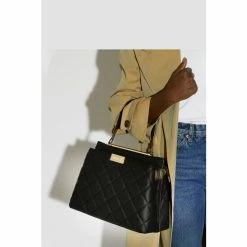 Dune London Large Dates Black Quilted Top Han Bag -Dune London Sales unnamed file 4507