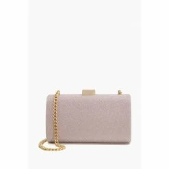 Dune London Silver Bestelle Box Clutch Bag