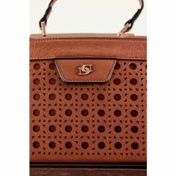 Dune London Brown Diniducies Small Laser Cut Boxy Bag -Dune London Sales unnamed file 4525