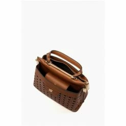 Dune London Brown Diniducies Small Laser Cut Boxy Bag -Dune London Sales unnamed file 4528