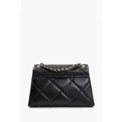 Alternative view of Dune London Duchess Black Medium Leather Quilt Bag