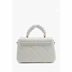 Dune London Duchess White R Medium Leather Top Handle Bag