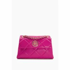 Dune London Pink Duchess Medium Leather Quilt