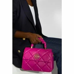 Dune London Pink Duchess Medium Leather Quilt -Dune London Sales unnamed file 4551