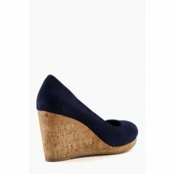 Dune London Blue Annibell Wedge Heel Court Shoes -Dune London Sales unnamed file 456